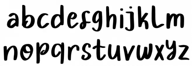 Winter Trees Font LOWERCASE