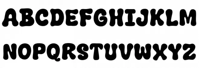 Winter Trendy Schriftart Kleinbuchstaben