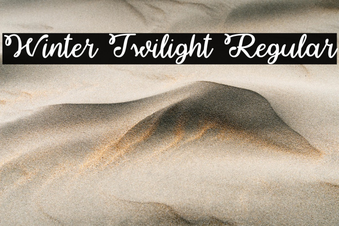 Winter Twilight Regular Example 2