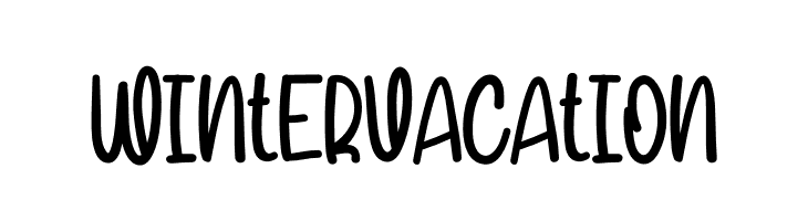 Winter Vacation Free Fonts Download