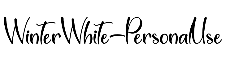 Winter White - Personal Use  Fuentes Gratis Descargar