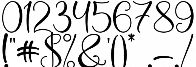 Winter White - Personal Use Font OTHER CHARS