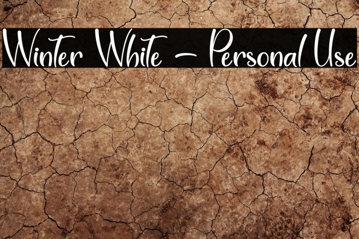 Winter White - Personal Use Example 3