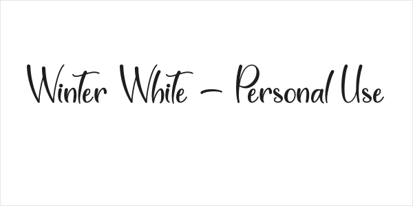 Winter White - Personal Use Logo