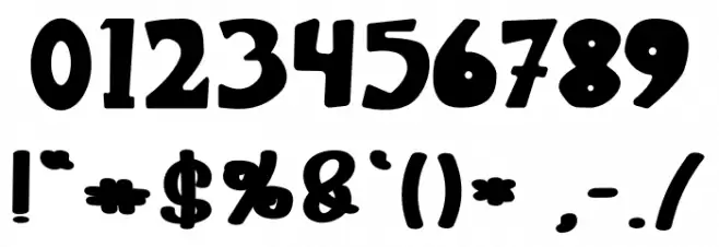 Winter White Font OTHER CHARS