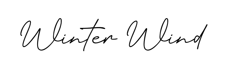 Winter Wind  Frei Schriftart Herunterladen