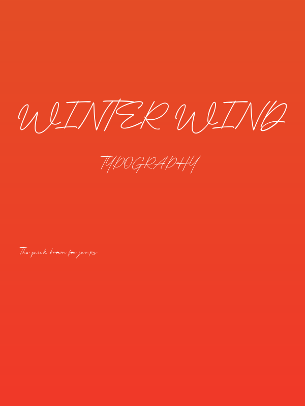 Winter Wind Poster