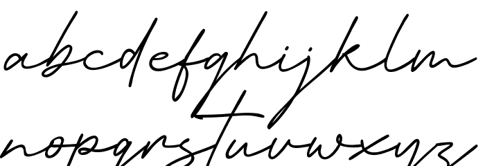 Winter Wind Schriftart Kleinbuchstaben