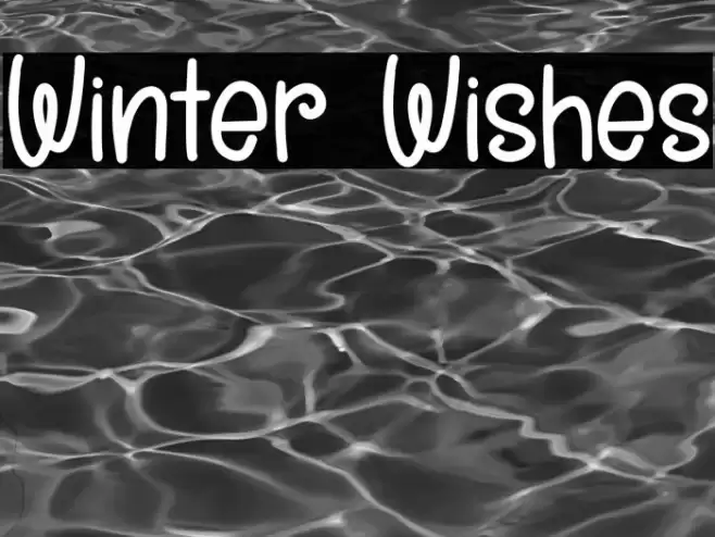 Winter Wishes Font examples