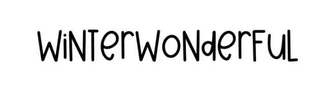 Winter Wonderful Font