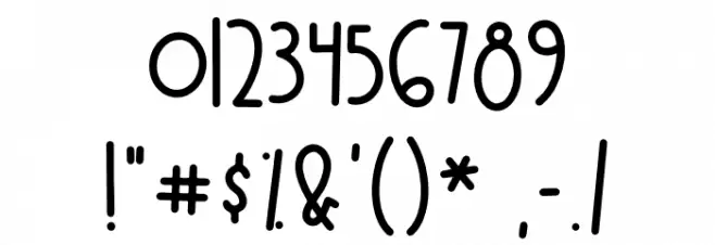 Winter Wonderful Font OTHER CHARS
