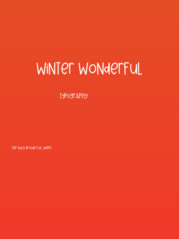 Winter Wonderful Poster