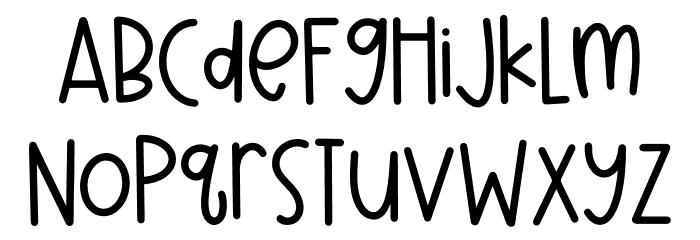 Winter Wonderful Font LOWERCASE