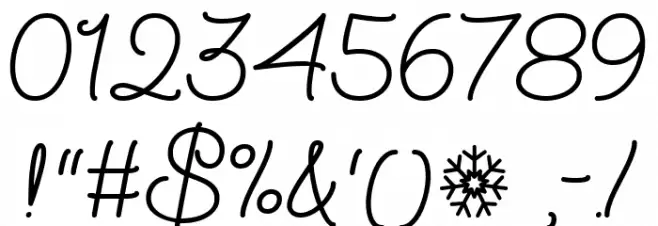 Winter Wunsch Regular Font OTHER CHARS