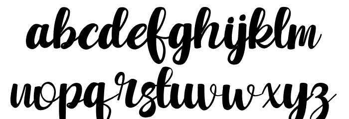 Winter Yesterday Font LOWERCASE