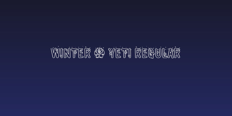 Winter * Yeti Regular Social Header