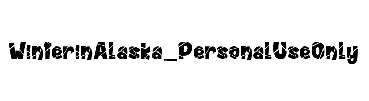 Winter in Alaska_PersonalUseOnly  नि: शुल्क फ़ॉन्ट्स डाउनलोड