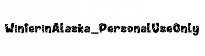 Winter in Alaska_PersonalUseOnly  Frei Schriftart Herunterladen