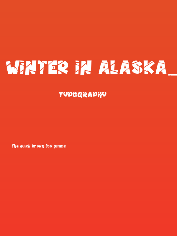 Winter in Alaska_PersonalUseOnly Poster