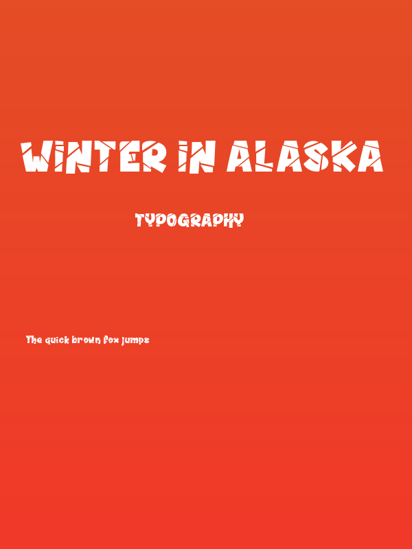 Winter in Alaska Poster