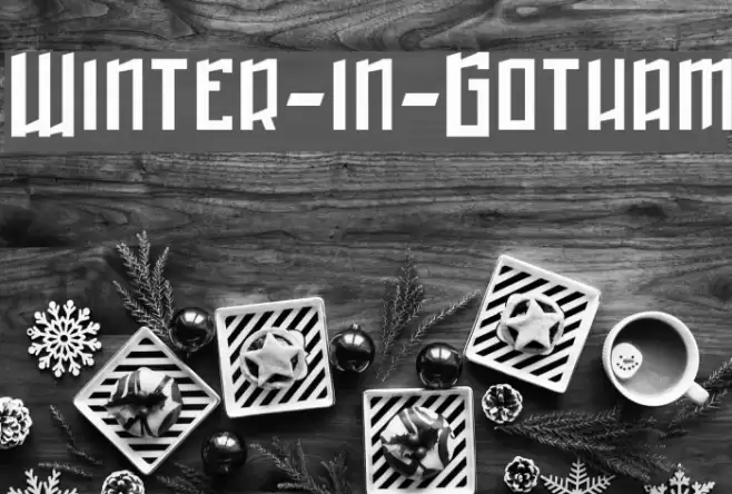 Winter-in-Gotham Caratteri examples