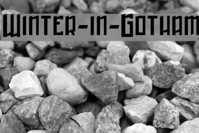 Winter-in-Gotham Caratteri examples