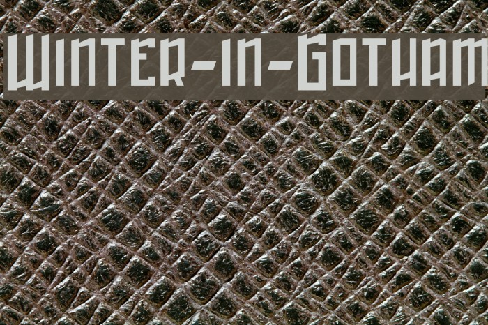 Winter-in-Gotham Caratteri examples