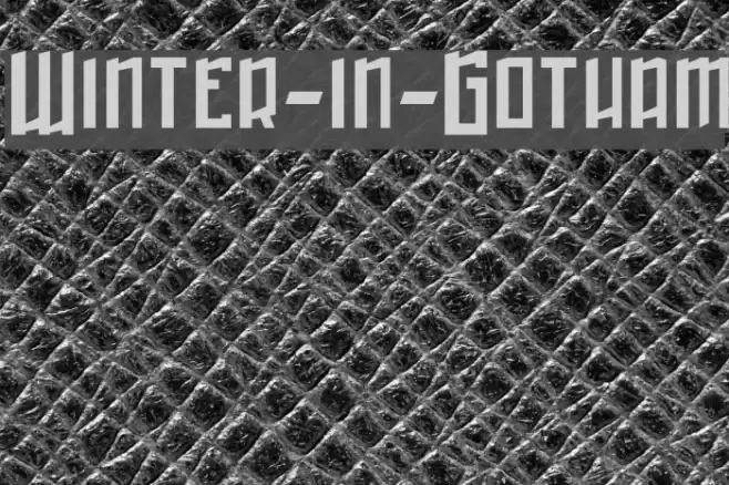Winter-in-Gotham Caratteri examples