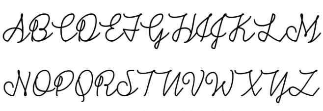 Winter in January Schriftart Groß