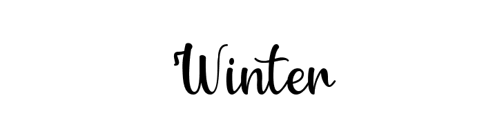 Winter  免费字体下载