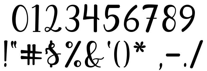 Winter Font OTHER CHARS