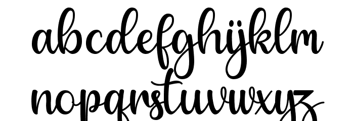 Winter Font LOWERCASE