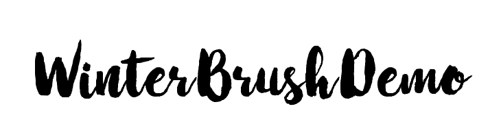 WinterBrushDemo  नि: शुल्क फ़ॉन्ट्स डाउनलोड