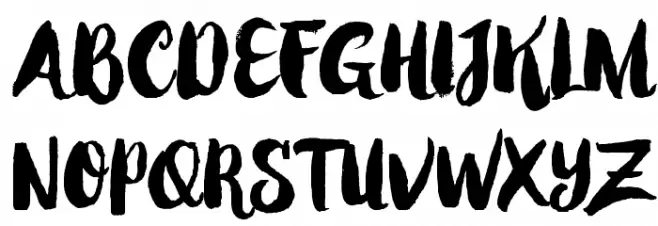 WinterBrushDemo フォント 大文字