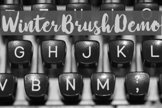 WinterBrushDemo Font examples