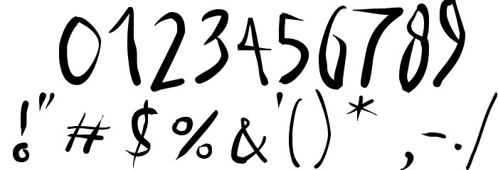 WinterCoat Font OTHER CHARS