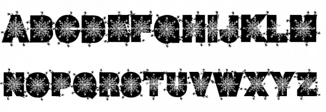 WinterDecor Schriftart Groß