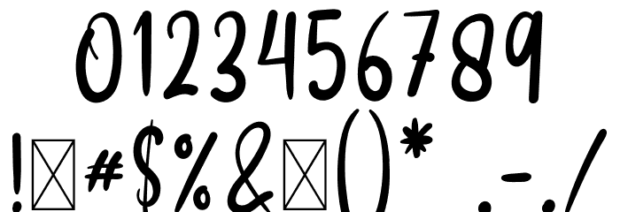 WinterHouseRegular Font OTHER CHARS