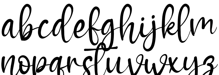 WinterHouseRegular Font LOWERCASE