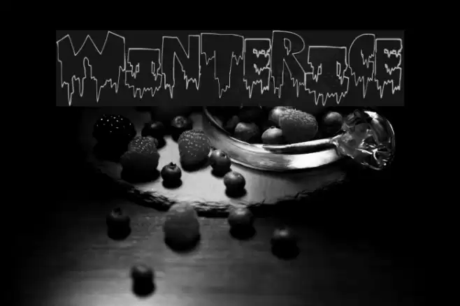 WinterIce Font examples