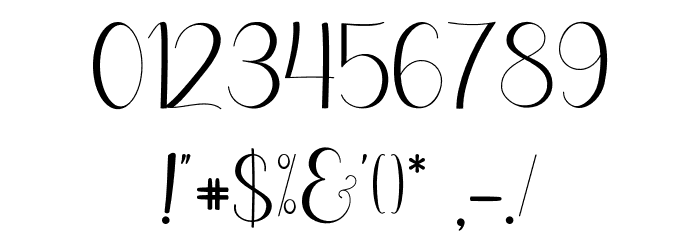 WinterMagical Font OTHER CHARS