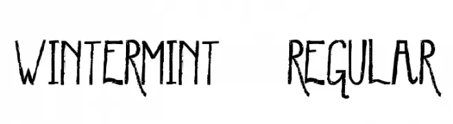 WinterMint-Regular  नि: शुल्क फ़ॉन्ट्स डाउनलोड