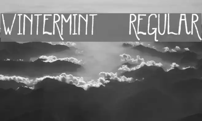 WinterMint-Regular Font examples