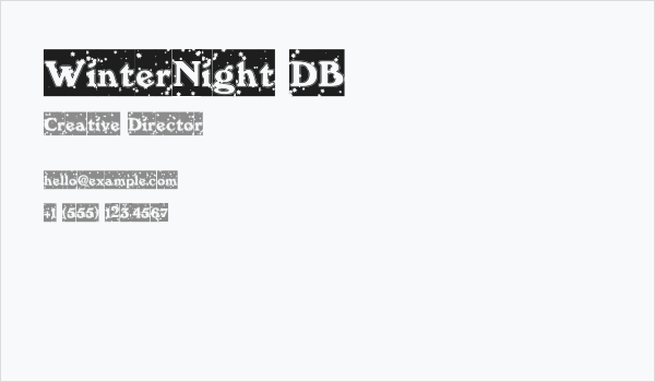 WinterNight DB Business Card