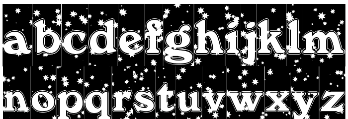 WinterNight DB Font LOWERCASE