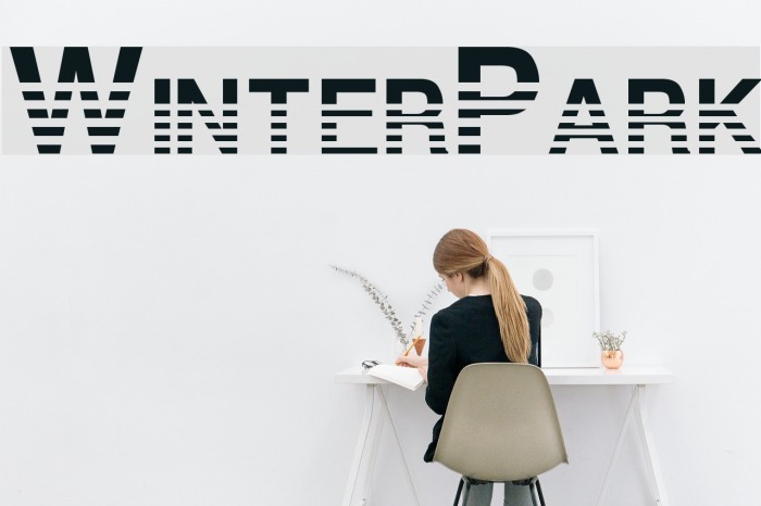 WinterPark Font examples