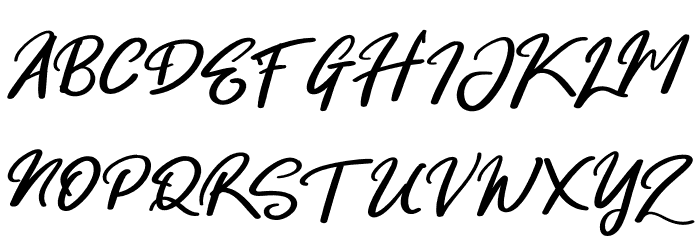 WinterSnowRegular फ़ॉन्ट अपरकेस