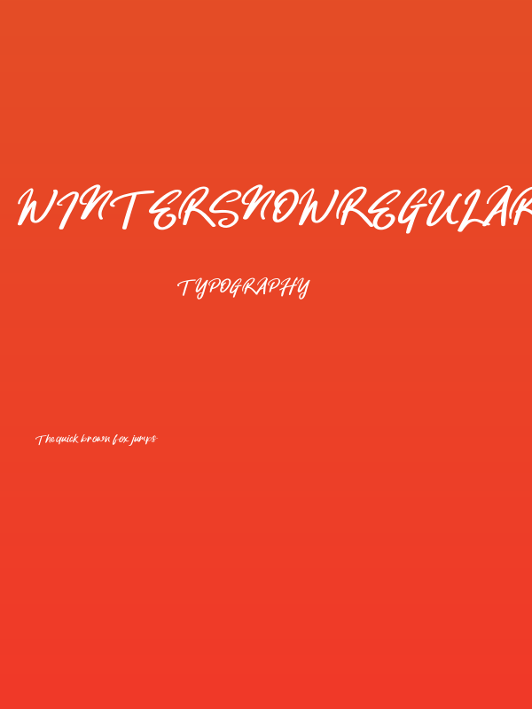 WinterSnowRegular Poster