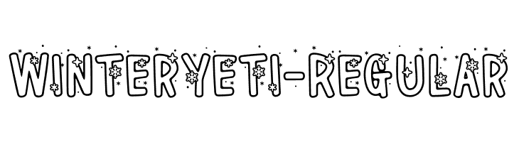 WinterYeti-Regular  免费字体下载