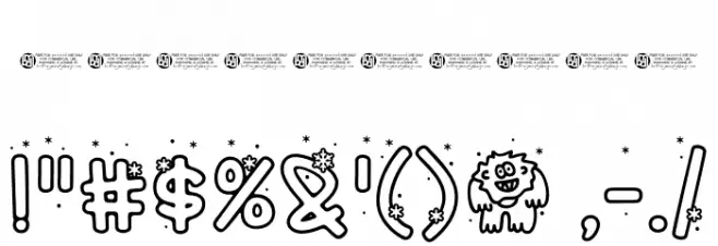 WinterYeti-Regular Font OTHER CHARS